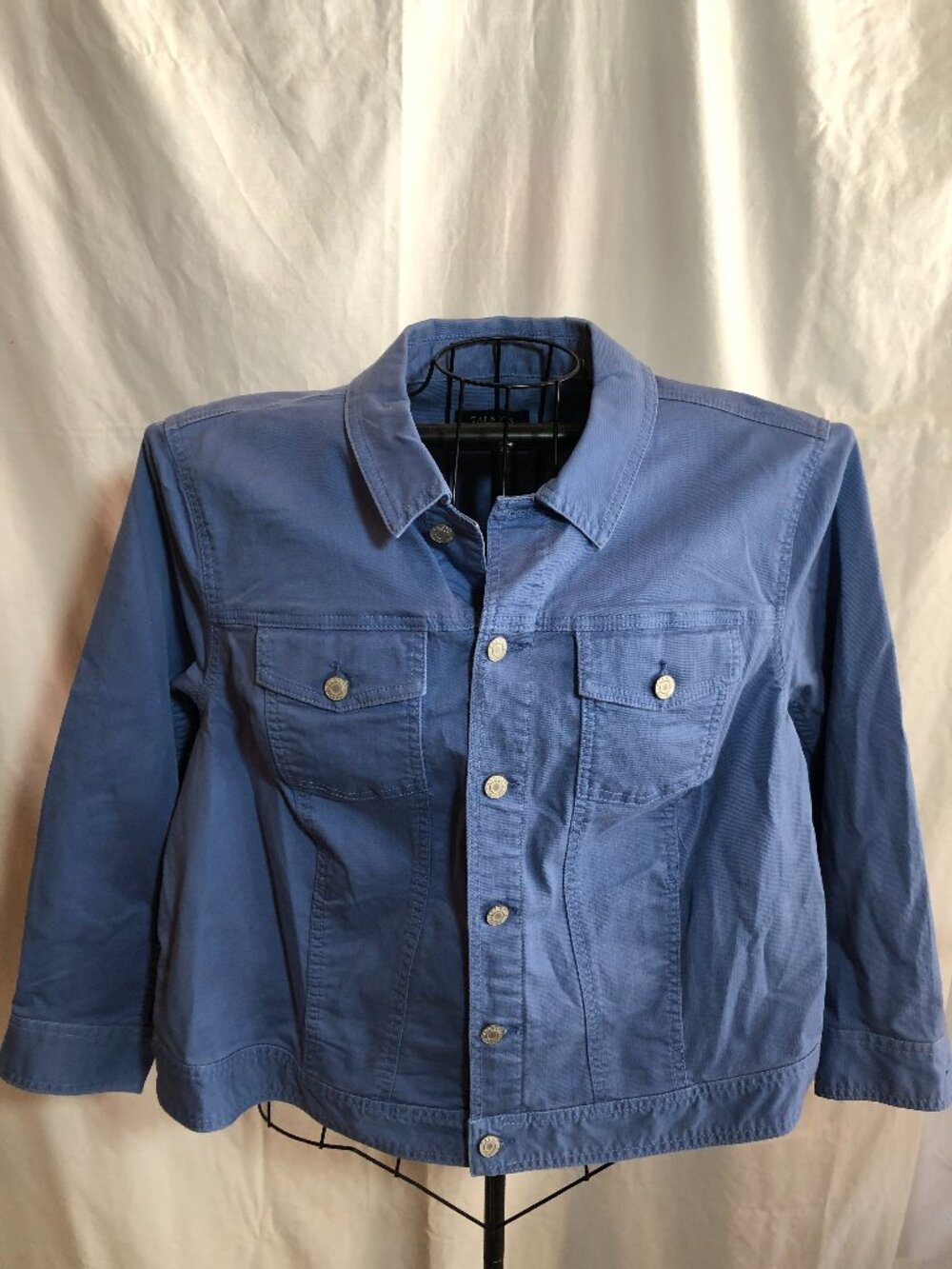 Talbots Petites 3X Blue Jean Jacket 26" Pit to Pit